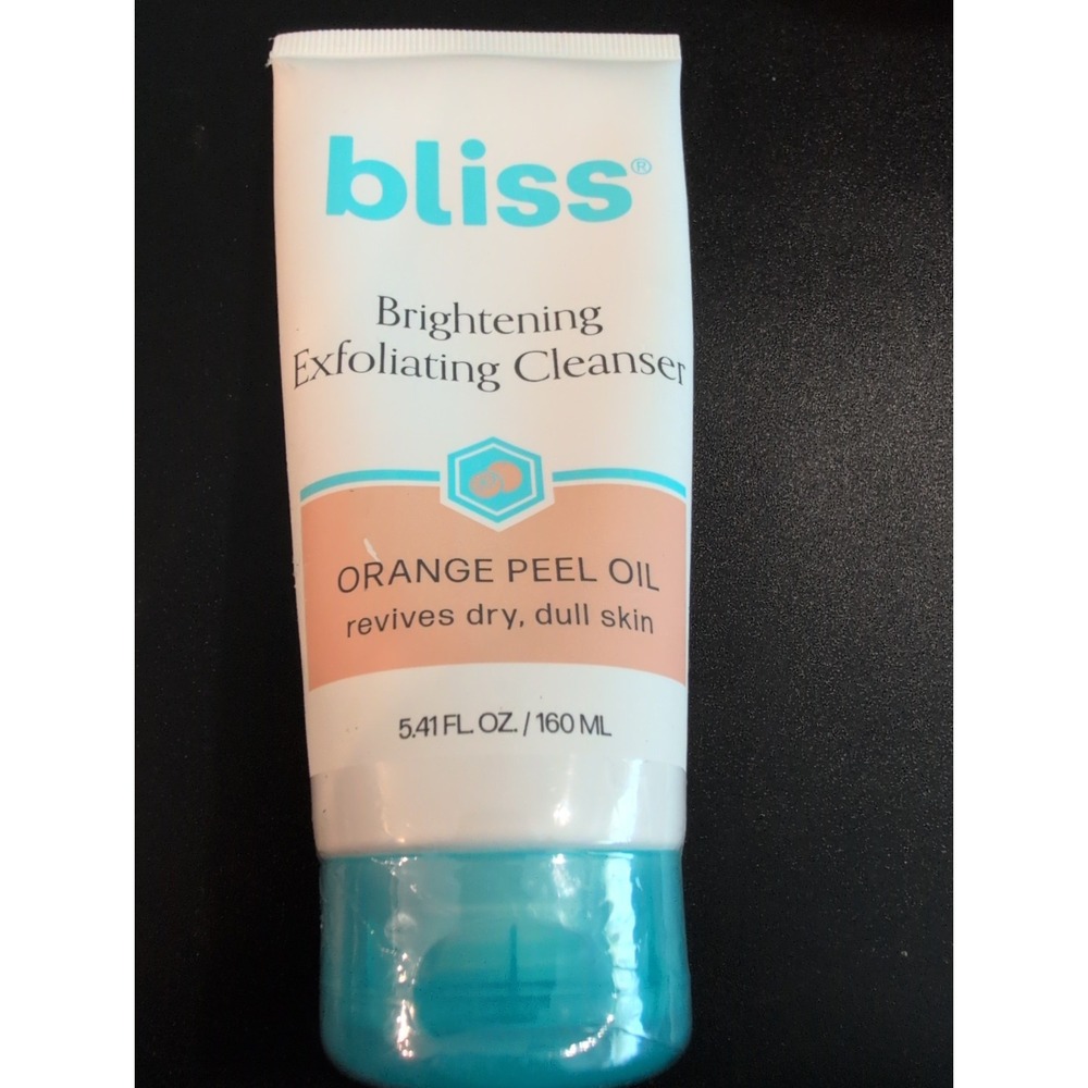 Bliss Brightening Exfoliating Cleanser Orange Peel Oil 5.41 oz Sealed New
